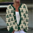 thumbnail image 1 of Up to 65 off!Lolmot Christmas Sweaters for Women Casual Long Sleeve Button Down Cardigan Fashion Xmas Tree Snowflake Knitted Sweater Tops, 1 of 3