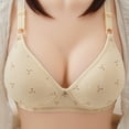 thumbnail image 1 of Lolmot Cotton Push up Bra Womens Full Coverage Flower Print Non Padded Wireless Bra Comfortable Soft Everyday Plus Size Bra Tops on Clearance, 1 of 3