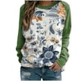 thumbnail image 1 of Lolmot Fall Sweatshirts for Women Plus Size Long Sleeve Floral Print Pullover Tops Crewneck Causal Loose Sweatshirt Tops, 1 of 3