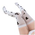 thumbnail image 1 of Lolmot Fashion Thigh High Over Knee High Socks Girls Womens Solid Sexy Socks Black White Stockings, 1 of 3