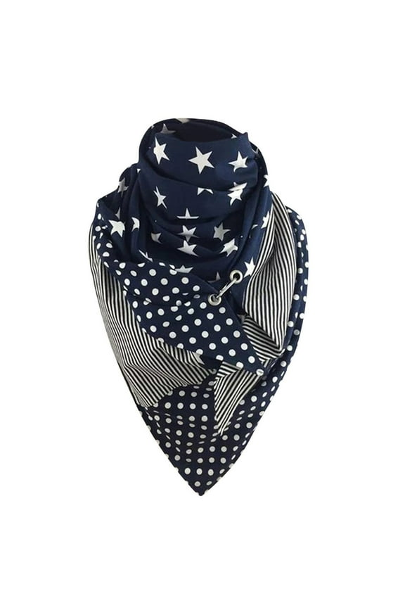 Fashion Women Solid Color Button Soft Wrap Winter Retro Casual Fleece Lined Warm Scarves Shawls