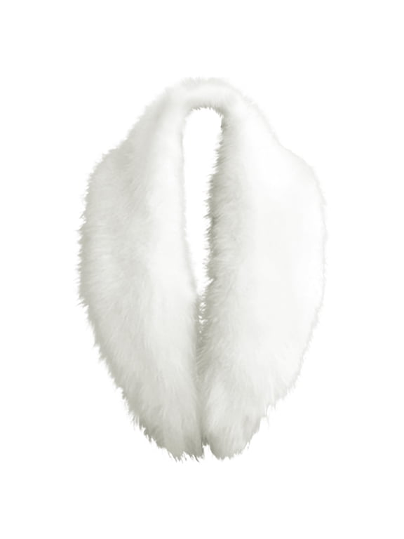 Lolmot Faux Fur Shawl for Women Winter Warm Soft Fluffy Fur Collar Scarf Shawl Shrug for Evening Party Wedding Prom