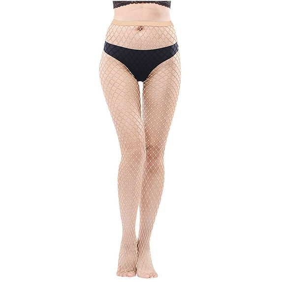 Lolmot Fishnet Stockings for Women Plus Size Fishnets Tights Sexy Fishnet Pantyhose Stockings Fishnet Cross Mesh Stockings