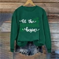 thumbnail image 1 of Up to 65 off!Lolmot Fleece Lined Sweatshirt for Women St Patrick's Day Shirts Let The Shenanigans Begin Shirt Lucky T Shirt Shamrock Tee Funny Sayings Tops, 1 of 4
