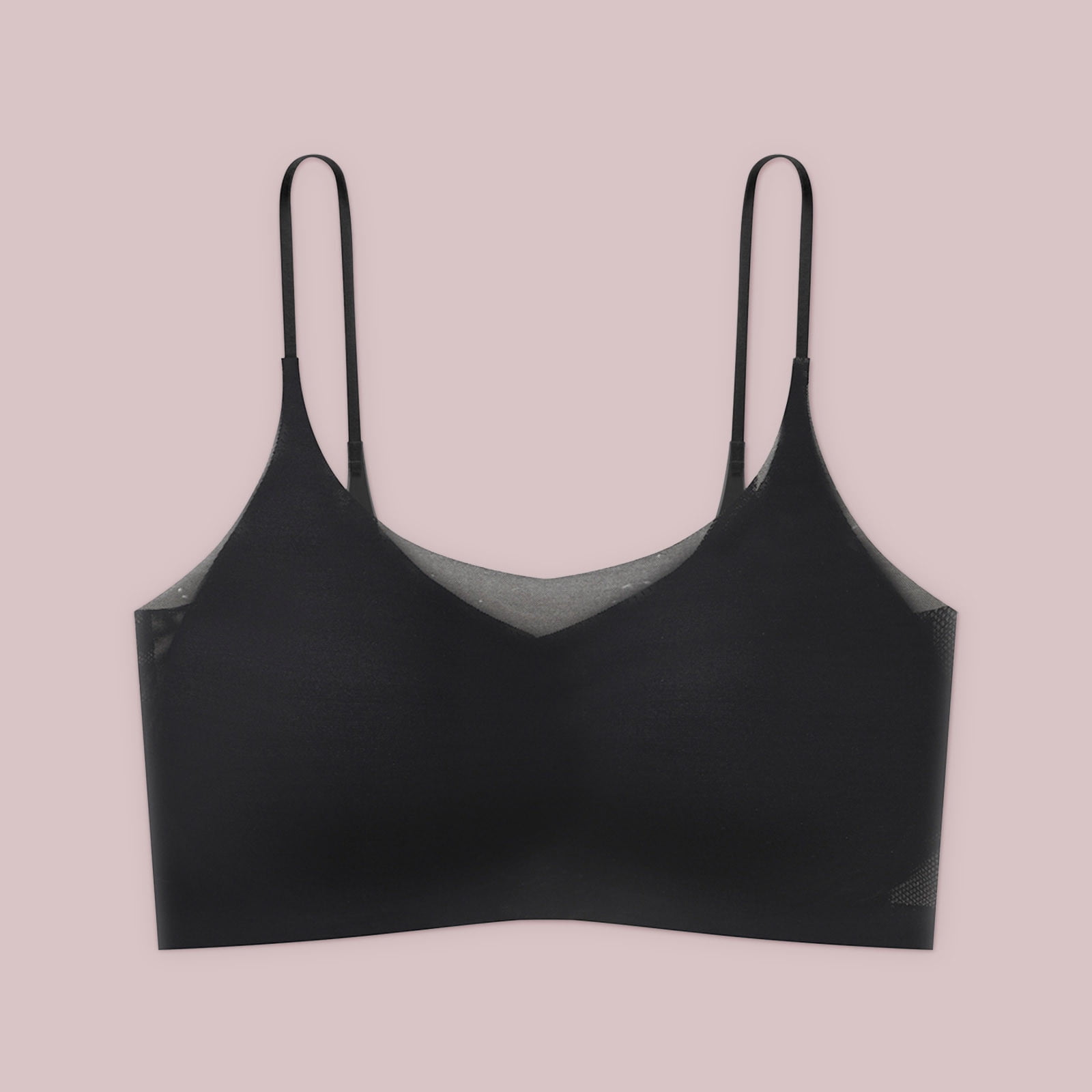 Lolmot Girls Comfortable Camisole Bra Padded Seamless Bralette Straps Sleeping Bra Stretch