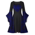 thumbnail image 1 of Lolmot Gothic Dresses for Women Long Sleeve Court Vintage Lace Dress Cocktail Party Dress, 1 of 4