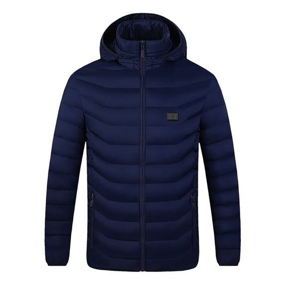Lolmot Heated Hooded Jacket for Men/Women Heated Coat Heating Warm Jackets Waterproof Windproof USB Charging Electric Body Warmer Washable Jacket