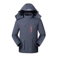 thumbnail image 1 of Lolmot Heated Jackets for Men Three Charging Intelligent Heating Cotton Padded Jacket Hooded Pocket Zipper Solid Fashion Leisure Travel Heating Charge Jacket Winter Coats, 1 of 4