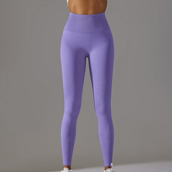 Lolmot High Waisted Leggings for Women Soft Stretchy Tummy Control Workout Yoga Running Pants Solid Color Plus Size Tummy Control Athletic Leggings Yoga Pants