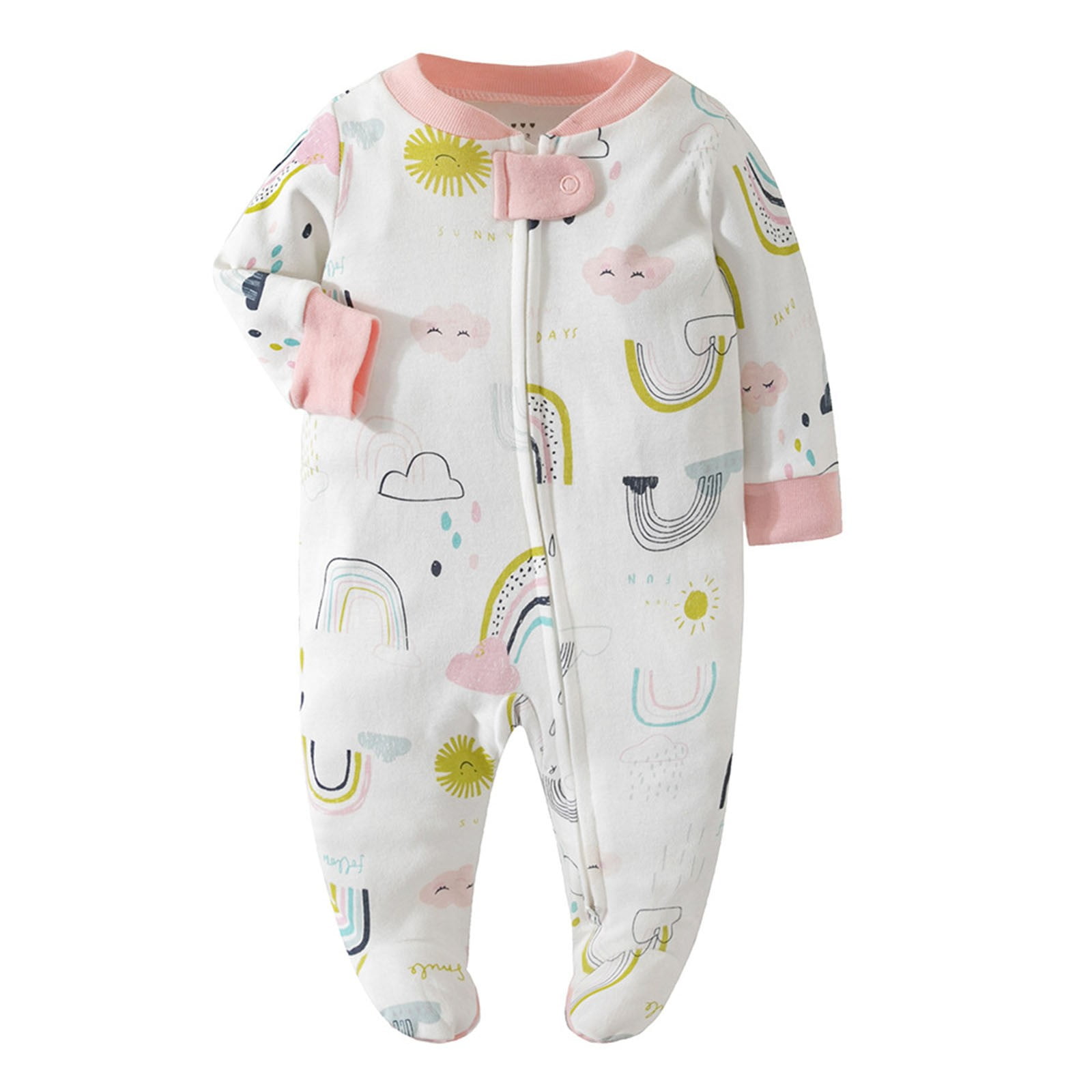 New Baby Girl Pajama Suiting  With Full Sleeves