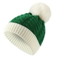 thumbnail image 1 of Lolmot Kids Girls Boys Christmas Hat Baby Toddler Knitted Santa Hat Winter Warm Xmas Party Beanie Hat with Pom Pom, 1 of 1