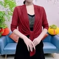 thumbnail image 1 of Lolmot Light Weight Cardigan Women Summer Tie Top Open Front Cardigan Plus Size Bolero Chiffon Cardigan for Evening Dress, 1 of 4