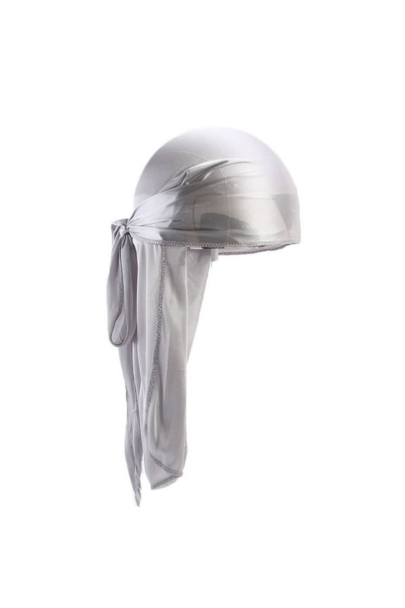 Men/Women Silk Polyester Bandana Hat Durag Rag Tail Headwrap Gift Headwear Bandana Head Cover Cap