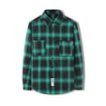 thumbnail image 1 of Lolmot Men's Button Down Shirts Regular Fit Long Sleeve Plaid Two-Pocket Flannel Casual Relaxed Fit Shirts, 1 of 5
