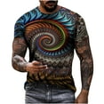 thumbnail image 1 of Lolmot Men's Unisex Daily T Shirt 3D Print Graphic Prints Animal Print Short Sleeve Tops Summer Casual Blouse Mens Shirt Tops, 1 of 5
