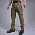 thumbnail image 1 of Lolmot Mens Cargo Pants Overalls Summer Autumn Outdoor Multi-Pocket Wear-Resistant Loose Plus Size Casual Pants Trousers Sweatpants, 1 of 3