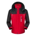 thumbnail image 1 of Lolmot Mens Winter Windbreaker Thicken Outdoor Mountaineering Hiking Hooded Jackets Thermal Warm Zipper Waterproof Jacket Raincoats, 1 of 4
