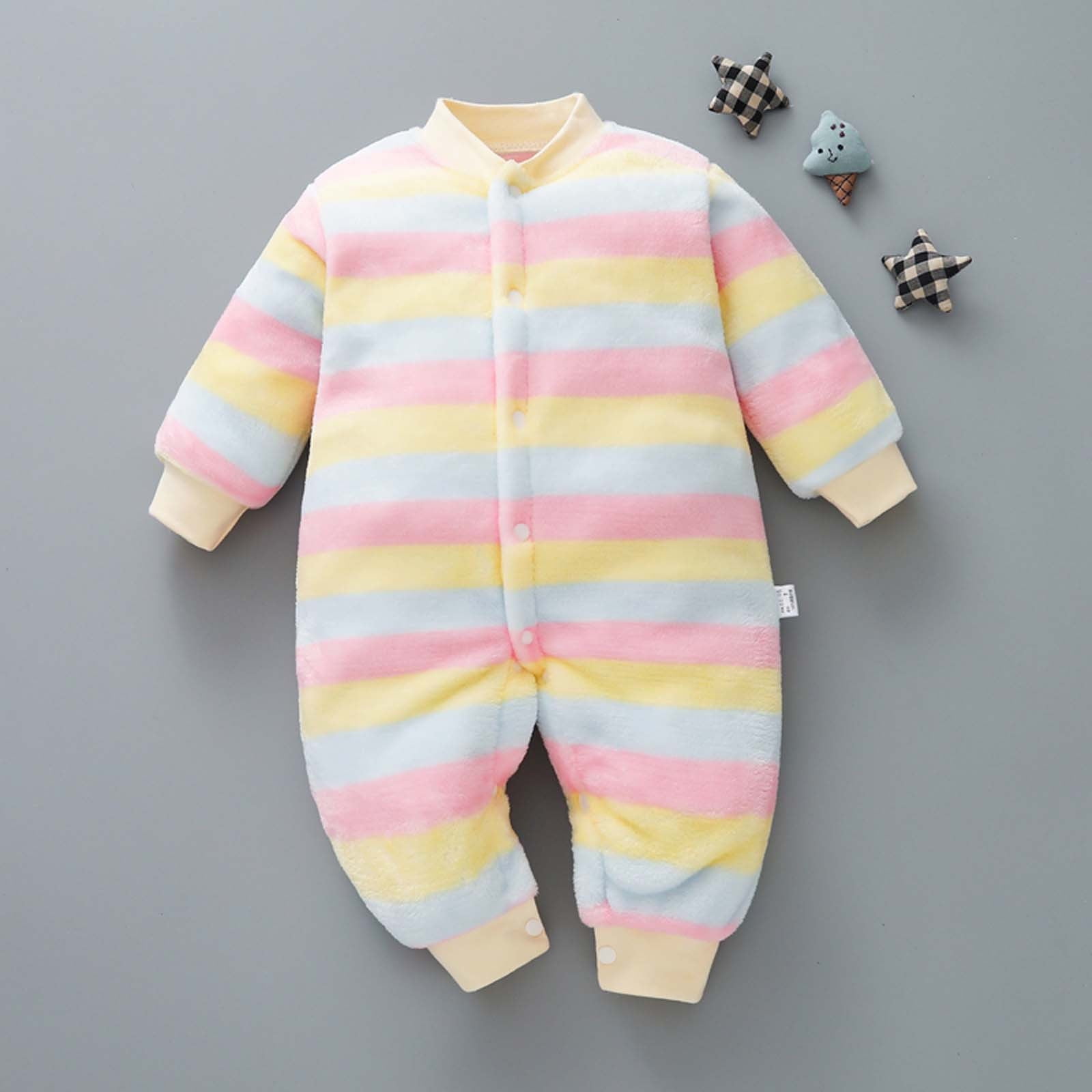 Lolmot Newborn Baby Pajamas with Cuffs, Baby Girls Boys Clothes Gifts ...