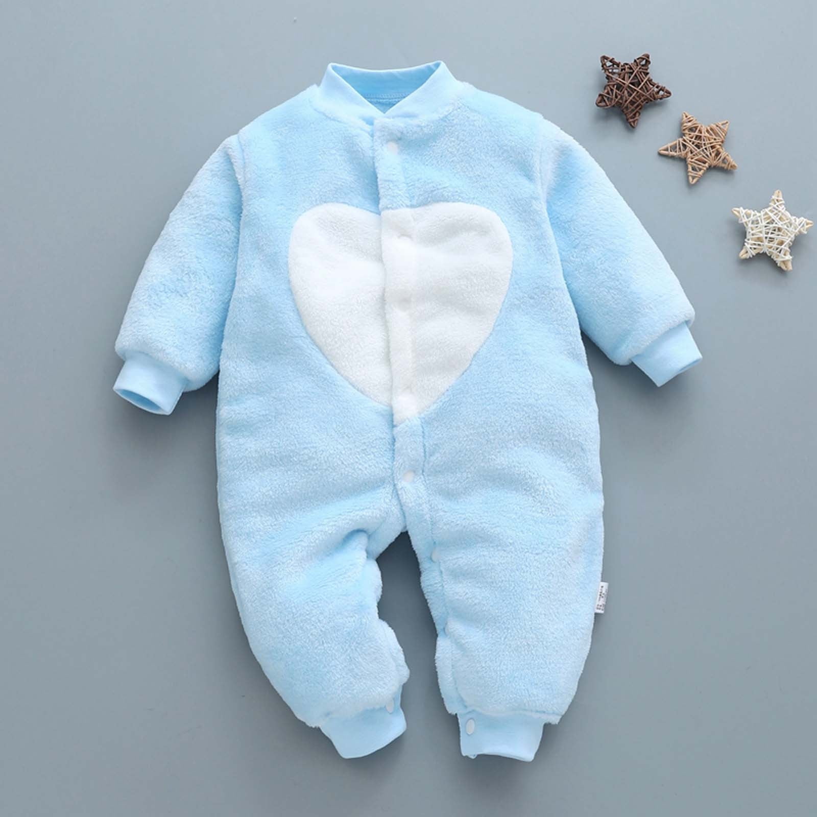 Lolmot Newborn Baby Pajamas with Cuffs, Baby Girls Boys Clothes Gifts Fuzzy  Infant Cotton Onesie Sleeper Pjs Long Sleeve Playsuit on Clearance 
