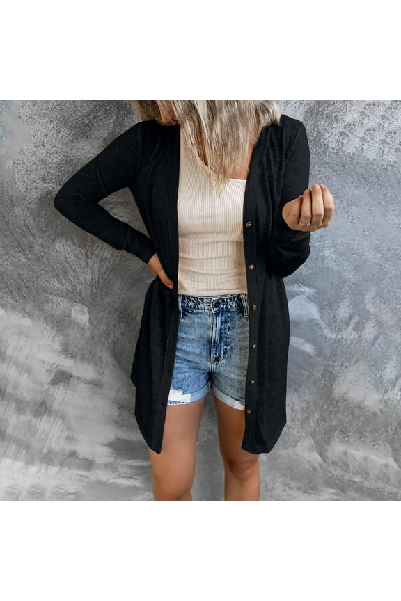 Up to 65 off!Lolmot Plus Size Cardigans for Women Lightweight Basic Cardigan Business Casual Tops Loose Soft Button Down Long Sleeve Cardigan