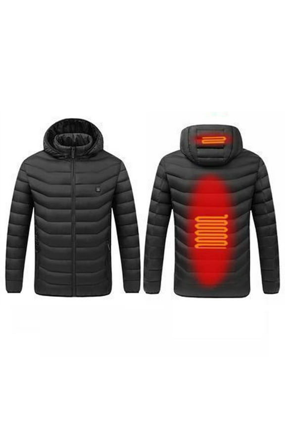 Lolmot Plus Size Heated Jackets For Men and Women 3 Gear Adjustable Temperature Control Heated Jacket Winter Warm Dual Zone Heating Coats