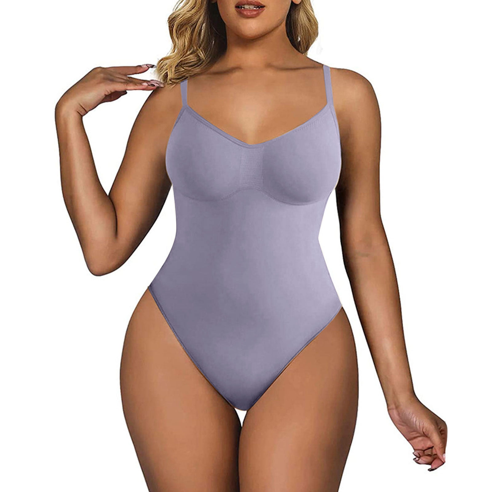 Lolmot Plus Size Jumpsuits for Women Sexy V Neck Sleeveless Sling