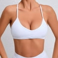 thumbnail image 1 of Lolmot Racerback Bras for Women Strappy Sports Bra Sexy Crisscross Back Medium Support Yoga Bra, 1 of 4