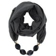 thumbnail image 1 of Lolmot Scarfs for Women Lightweight Cotton Linen Necklace Pendant Scarf Bali Yarn Vintage Ethnic Style Circle Neck Wrap Scarves, 1 of 2