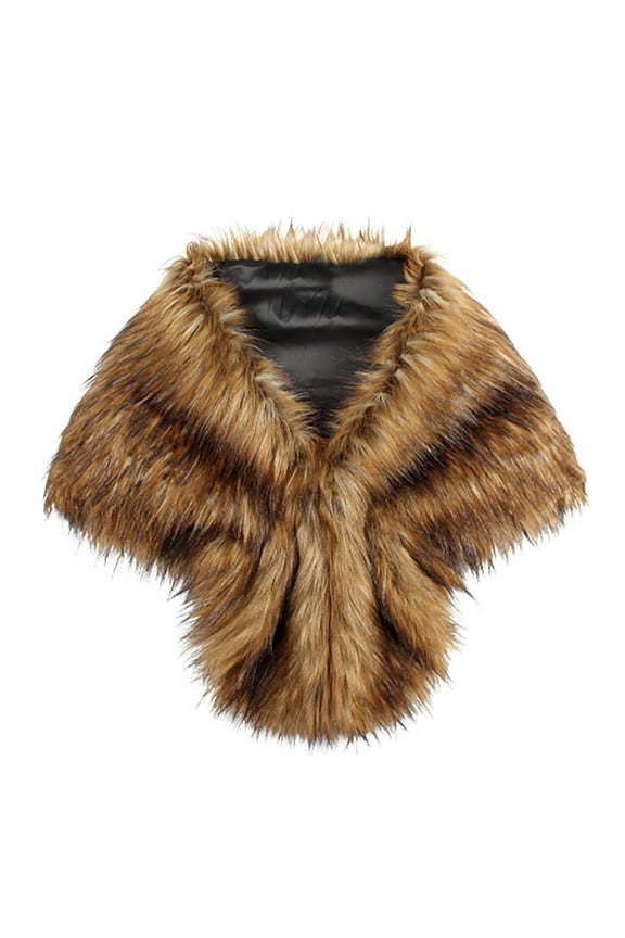Shawls and Wraps for Weddings Faux Fur Shawl Bridal Fur Stoles Scarf Wraps for Evening Party/Bridal/Wedding