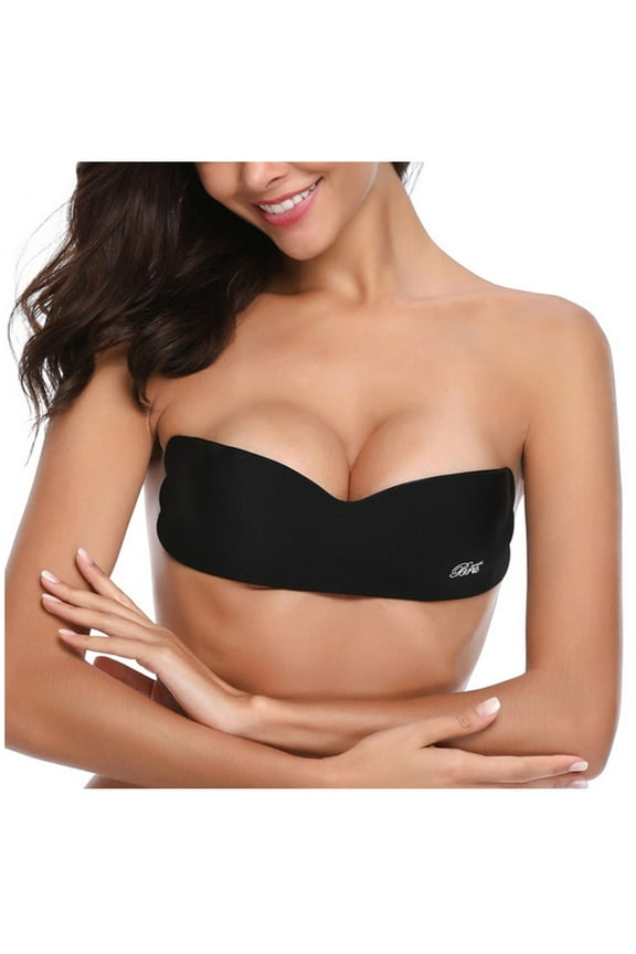 Silicone Invisible Pull-up Push Bra Strapless Push Up Bra Summer Tape Bra Thick Padded Sticky Underwired Bras Self Adhesive Bra