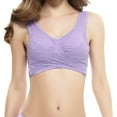 thumbnail image 1 of Under $5.00,Lolmot Sport Bras for Women Seamless Cross Front Side Buckle Lace Minimizer Bra Teen Girls Comfort Support Yoga Running Bras, 1 of 5