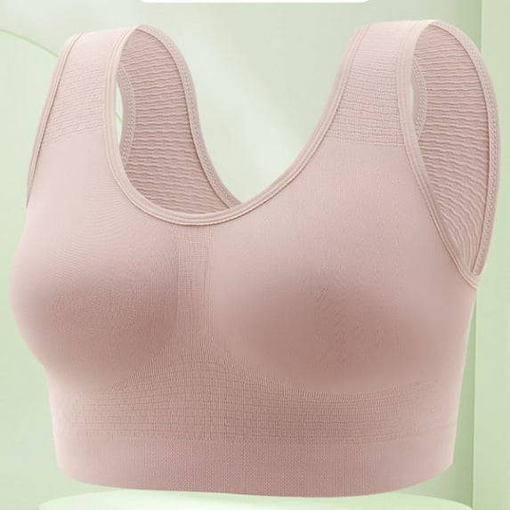 Lolmot Sports Bras for Women Soft Compression Full Supportive Wirefree High Impact Sports Bra Underwear Plus Size Full Coverage Fitness Bra
