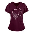 thumbnail image 1 of Lolmot St. Patrick's Day Womens Plus Size Scrubs Tops Workwear V-Neck Short Sleeve Don't Pinch the Nurse Print Nursing Uniform Scrubs Shirts with Pockets, 1 of 4