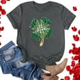 thumbnail image 1 of Up to 65 off!Lolmot St Patricks Day Shirt Women Shamrock Lucky T-Shirts Cute Irish Love Clover Printed Blouse Holiday Tops Short Sleeve T Shirt, 1 of 1