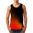 thumbnail image 1 of Lolmot Tank Tops for Men's Fashion 3D Gradient Color Printed Sports Leisure Vests Slim Fit Sleeveless T-Shirt Pullover Shirts Blouse Tops Vests, 1 of 5