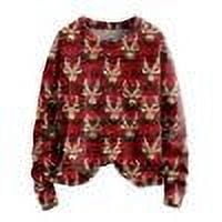 Lolmot Ugly Christmas Sweater for Women Cute Santa Tree Flower Christmas Sweater 3D Knitted Pullover Tops Holiday Gifts Funny Xmas Sweatshirts On Clearance