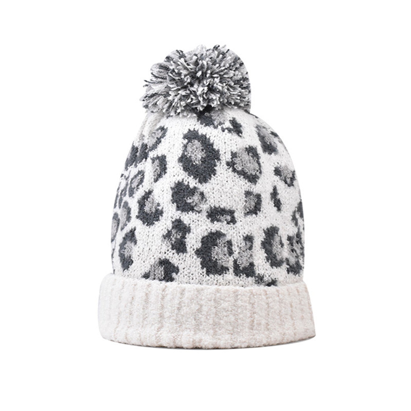 Lolmot Unisex Leopard Print Beanie Hat Cheetah Animal Pattern