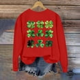 thumbnail image 1 of Up to 65 off!Lolmot Women St Patrick's Day Sweatshirts Shamrock Sweater Pullover Clover Print Casual Irish Long Sleeve Tops, 1 of 5