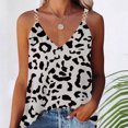 thumbnail image 1 of Up to 65 off!Lolmot Women Summer Plus Size Tank Tops Spaghetti Strap V Neck T-Shirts Vest Casual Loose Leopard Flower Print Blouses Strappy Sleeveless Shirts Camisole, 1 of 6