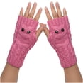 thumbnail image 1 of Lolmot Women Winter Warm Knit Fingerless Gloves Thumbhole Arm Warmers Mittens Soft Warm Hand Crochet Mitten Gloves, 1 of 2