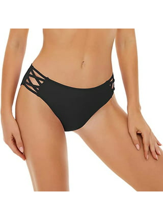 French Cut Brazilian Bikini Bottom | Black Hue