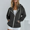 thumbnail image 1 of Lolmot Women's Full Zip Up Hoodie Casual Long Sleeve Hooded Sweatshirts Pockets Jacket Fall Fleece Y2K Tops Oversized Coat for Women, 1 of 6
