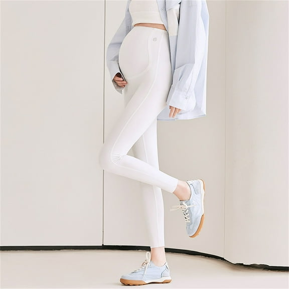 Lolmot Women's Maternity Leggings Over The Belly High Waisted Pregnancy Yoga Pants Activewear Workout Leggings