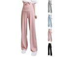 thumbnail image 1 of Lolmot Women's Maternity Lounge Pants Stretchy Pregnancy Trousers Comfy Casual Loose Wide Leg Palazzo Yoga Pajama Pants, 1 of 4