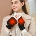 thumbnail image 1 of Lolmot Women's & Men's USB Heated Gloves Mitten Winter Hands Warm Laptop Gloves, Knitting Hands Full & Half Heated Fingerless Heating Warmer Washable Design, 1 of 5