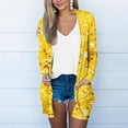 thumbnail image 1 of Up to 65 off!Lolmot Women's Open Front Cardigan Boho Floral Sweater Casual Long Sleeve Soft Summer Cover Up Lightweight Cardigan with Pockets, 1 of 5