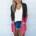 thumbnail image 1 of Up to 65 off!Lolmot Women's Open Front Cardigan Dressy Tye-Dye Tops Casual Long Sleeve Soft Sweater Summer Cover Ups Lightweight Cardigan with Pockets, 1 of 5