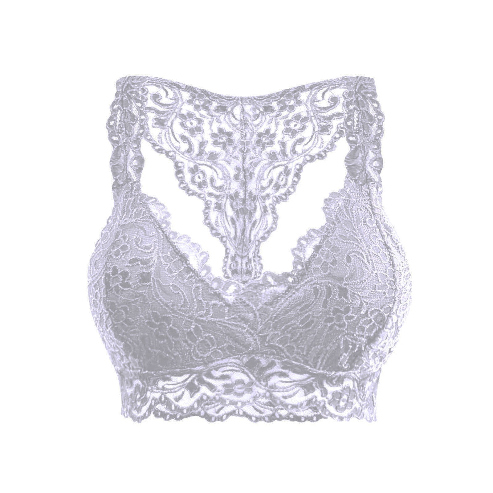 Lolmot Womens Solid Lace Lingerie Bras Plus Size Underwear