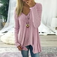 thumbnail image 1 of Lolmot Women's V Neck Long Sleeve Waffle Knit Top Oversized Solid Loose Soft Pullover Sweater, 1 of 5