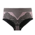 thumbnail image 1 of Lolmot Women's lace-trimmed High Waist Butt Lifter Briefs Seamless Basic Laser Cut Panties Shapewear Tummy Tuck Panties, 1 of 1